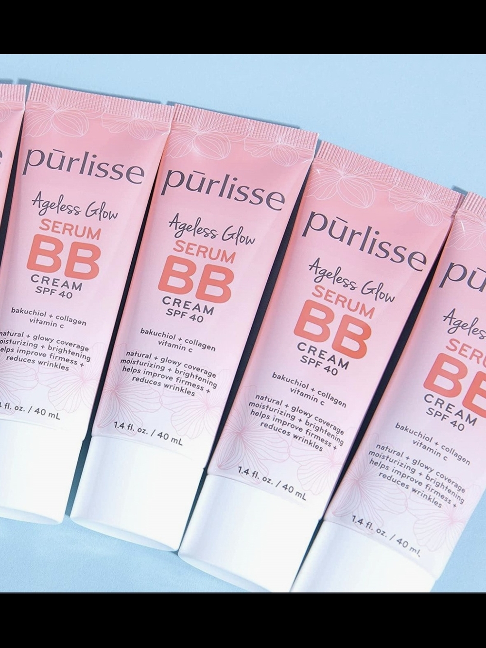 Purlisse Ageless Glow Serum BB Cream SPF 40 Medium Warm 1.4 oz 40 mL Pack of 2